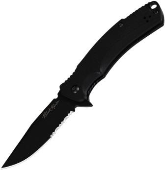 VNI33GPSBBK V NIVES Black Rambo Shorty Pro Linerlock Pocket Knife