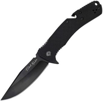 VNI35FPBBK V NIVES Black Rambo Utility Pro Linerlock Pocket Knife