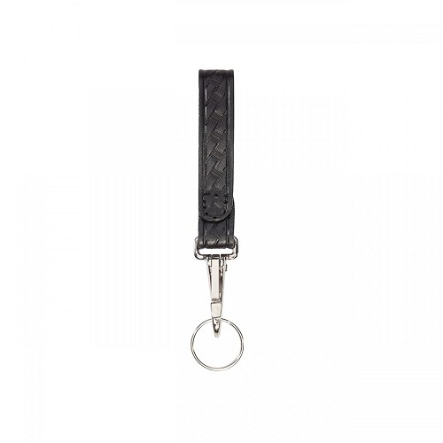 Aker Leather Single Key Strap Basket Weave Finish Sewn - A561-BW-NS-CH 