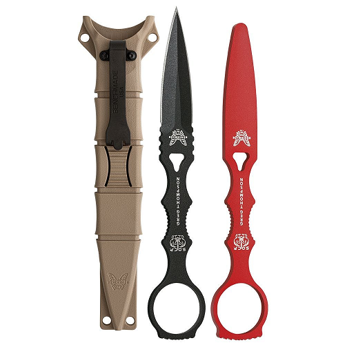 Benchmade SOCP Dagger and Training Knife Combo with Sand Sheath - BM-176BKSNCOMBO 