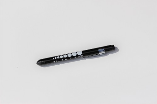 EMI - Emergency Medical Ultra-Light Pupil Gauge Penlight Black - EMI-215 