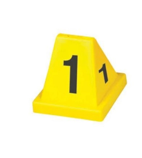 EVI-PAQ Pre-Numbered Versa-Cones Yellow 1-20 Labels - EP-VCN-0120Y 
