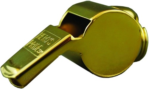 Heros Pride Standard Issue Whistle - Gold - HERO-4010G 