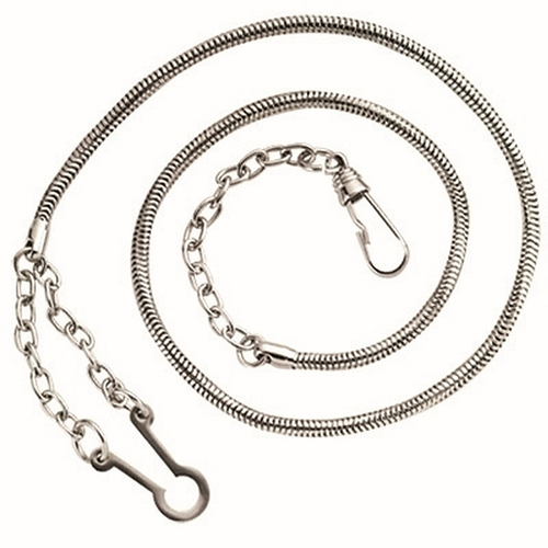 Heros Pride Whistle Chain with Button Hook Nickel - HERO-4020N 