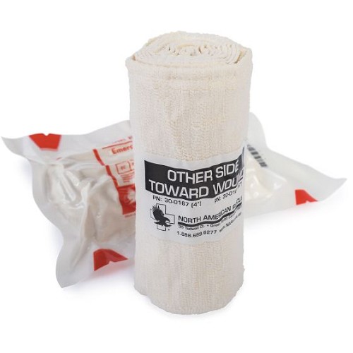 North American Rescue Responder Emergency Trauma Dressing - 6 Inch Rolled - NAR-30-0168 