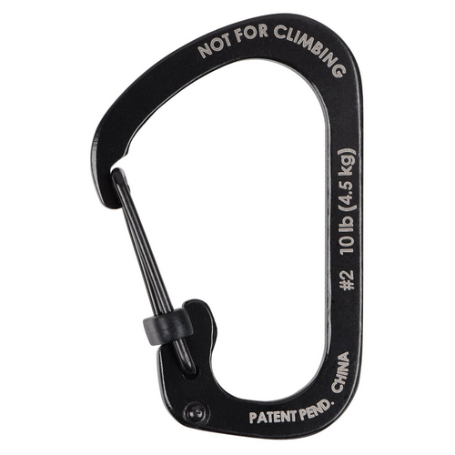 Nite-Ize Carabiner Slidelock Steel #2 Black - NICSL2-01-R6 