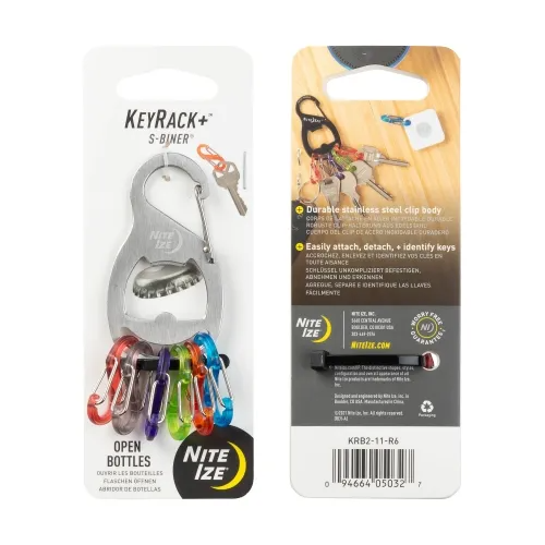 Nite-Ize KeyRack+ S-Biner - Stainless Steel - NIKRB2-11-R6 