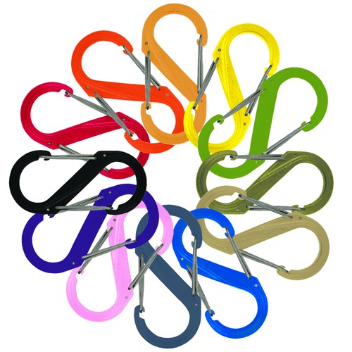 Nite-Ize Dual Carabiner Plastic Coyote 3.49 Inch x 1.62 Inch x 0.34 Inch - NISBP4-03-28BG 