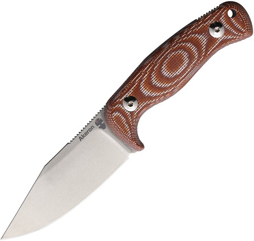 Akeron Eklipse Micarta by Tony Lopes Fixed Blade Knife - AKN003MI 