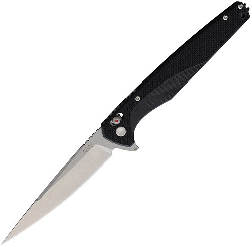Acta Non Verba A300 A-Lock Pocket Knife Stonewash Black Flipper - ANVA300002 