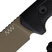ANVP200052 Acta Non Verba P200 Fixed Blade Knife Coyote Brown/Black 