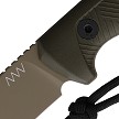 ANVP200053 Acta Non Verba P200 Fixed Blade Knife Coyote Brown/OD Green 