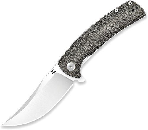 Artisan Arroyo Linerlock Pocket Knife OD Green Micarta - ATZ1845PODG 