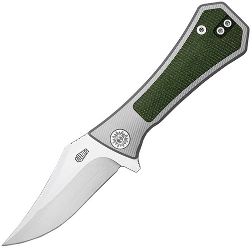 Auxiliary Manufacturing Deadhead Bowie Framelock Pocket Knife - AUX002MGN 