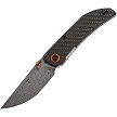 Tenable Tarkin Linerlock Pocket Knife Carbon Fiber Damascus - B1078A4 