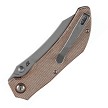 Tenable Tipper Linerlock Pocket Knife Brown Micarta - B1079A3 