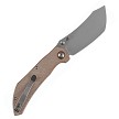 Tenable Tipper Linerlock Pocket Knife Brown Micarta - B1079A3 