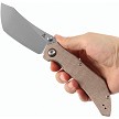 Tenable Tipper Linerlock Pocket Knife Brown Micarta - B1079A3 