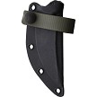 BAS233G Bastinelli Creations Chopper Fixed Blade Knife OD Green 