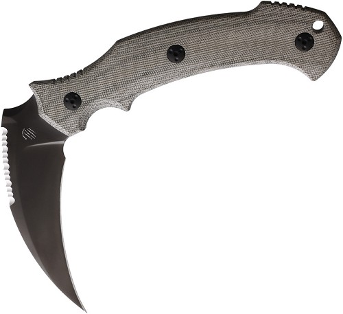 Bastinelli Creations Grumpy Fixed Blade Knife OD Green - BAS250 