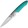 Brighten Blades Not So Heavy Metal Teal Linerlock Pocket Knife - BB146B 