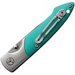 BB146B Brighten Blades Not So Heavy Metal Teal Linerlock Pocket Knife 