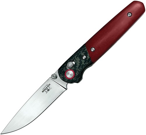 Bear & Son Lawman Crossbar Lock Pocket Knife Red - BCRSMB22 