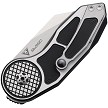 BG060 Begg Micro Burst Button Lock Pocket Knife Checkered Black 