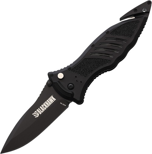 Blackhawk CQD Large Button Lock Folder Pocket Knife - BH15M301BK 