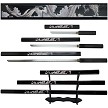 Bishamon Samurai Sword 3 Piece Set - BMNSA125BKD 