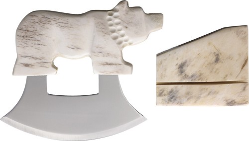 B Merry Moose Antler Walking Bear Ulu  - BMRUMAB17 