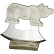 BMRUMAB17 B Merry Moose Antler Walking Bear Ulu  