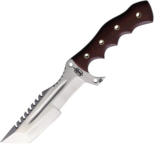 BucknBear Tanto Tracker Knife Red Micarta - BNB1221TT 
