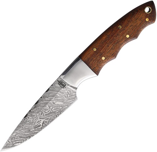 BucknBear Damascus Fixed Blade Knife - BNB15248 