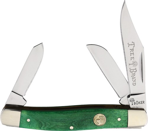 Boker Stockman Pocket Knife Lime Green - BO110711 