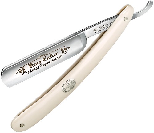 Boker Knives King Cutter Straight Razor Knife White - BO140624 