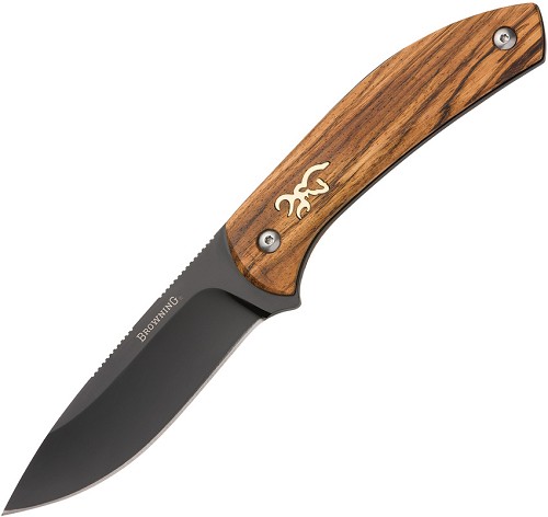 Browning Fixed Blade Knife Zebra Wood - BR0491 