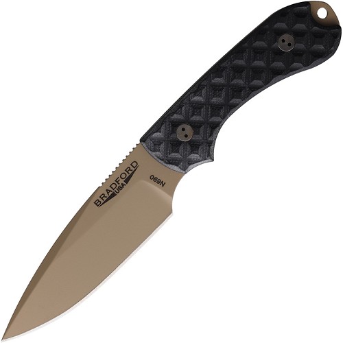 Bradford Guardian 3 Coyote Cerakote Fixed Blade Knife - BRAD3FE001CB 