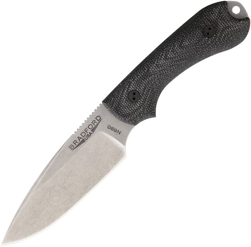 Bradford Knives Guardian 3 Fixed Blade Knife Black - BRAD3FE101 