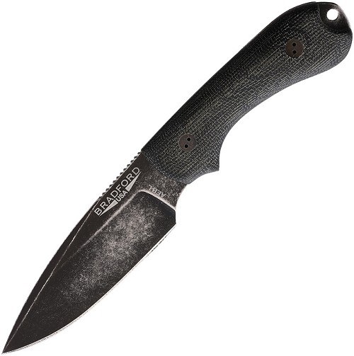 Bradford Knives Guardian 3 Knife 3D Black Micarta - BRAD3FE101NA 