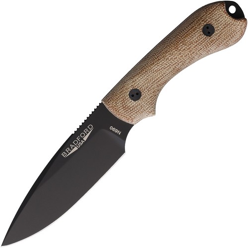 Bradford Knives Guardian 3 Fixed Blade Knife Natural Micarta - BRAD3FE104B 