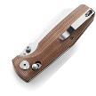 BTKG43D Bestech Knives Slasher Axis Lock Pocket Knife Natural 