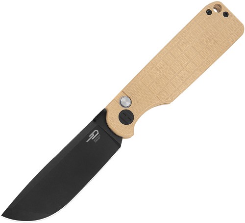 Bestech Knives Glok Button Lock Pocket Knife Khaki - BTKG55C 