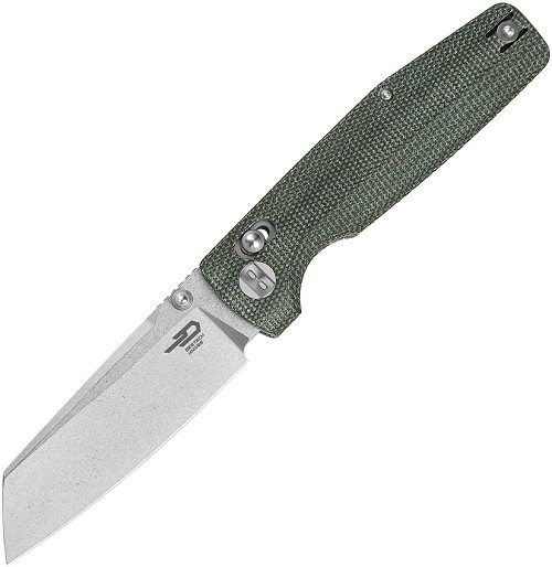 Bestech Slasher Axis Lock Pocket Knife Green - BTKG56B1 
