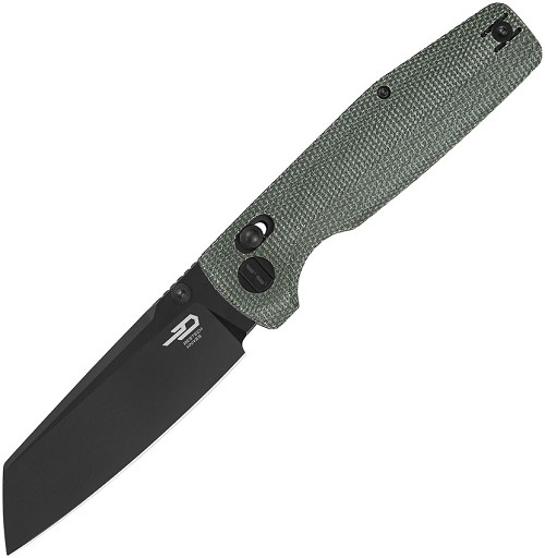 Bestech Slasher Axis Lock Pocket Knife Green - BTKG56B2 