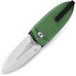 BTKG57B2 Bestech Ququ Buttonlock Pocket Knife Green 