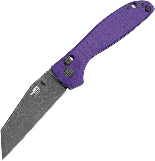 Bestech Liger Crossbar Lock Pocket Knife Purple - BTKG61E 