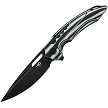 Bestech Ornetta Linerlock Pocket Knife Black/White - BTKL02D 