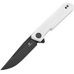 Bestech Bestechman Miniature Dundee Linerlock Pocket Knife White - BTKMK08B 