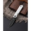 BTKMK08B Bestech Bestechman Miniature Dundee Linerlock Pocket Knife White 